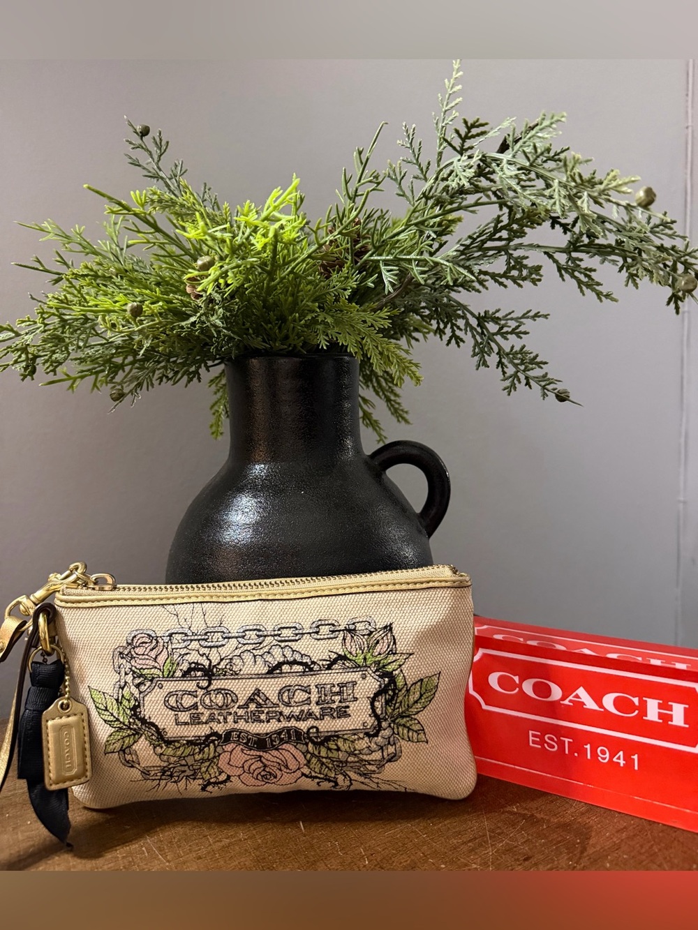 Coach Limited Edition Leatherware Tattoo Wristlet